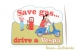 Aufkleber "Save gas ... drive a Vespa!"